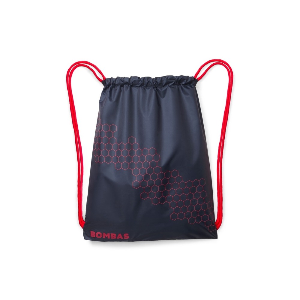 NWT Bombas Hex-Tec Black Red Drawstring Cinch Sack Gym Bag Medium